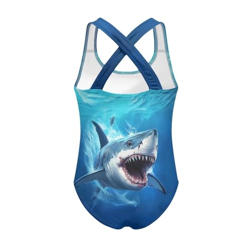 Image of JEOCODY Swimsuit for Girls One Piece Bathing Suit for Teens Crossback Hawaiian Beach Swimwear