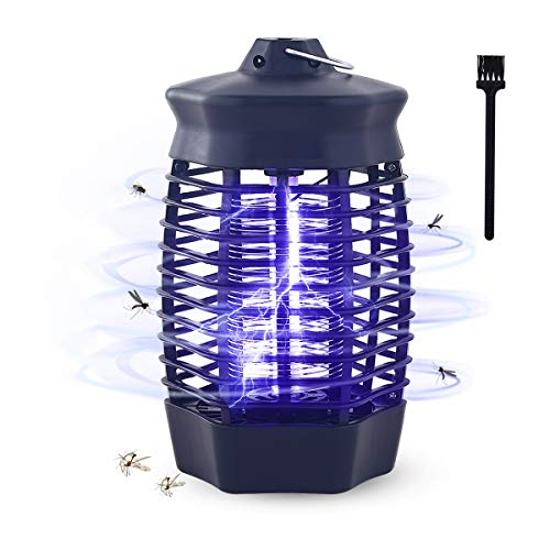 Lámpara Antimosquitos, 4W UV Mata Mosquitos Electrico Interior Atóxico, Luz Mata Moscas...