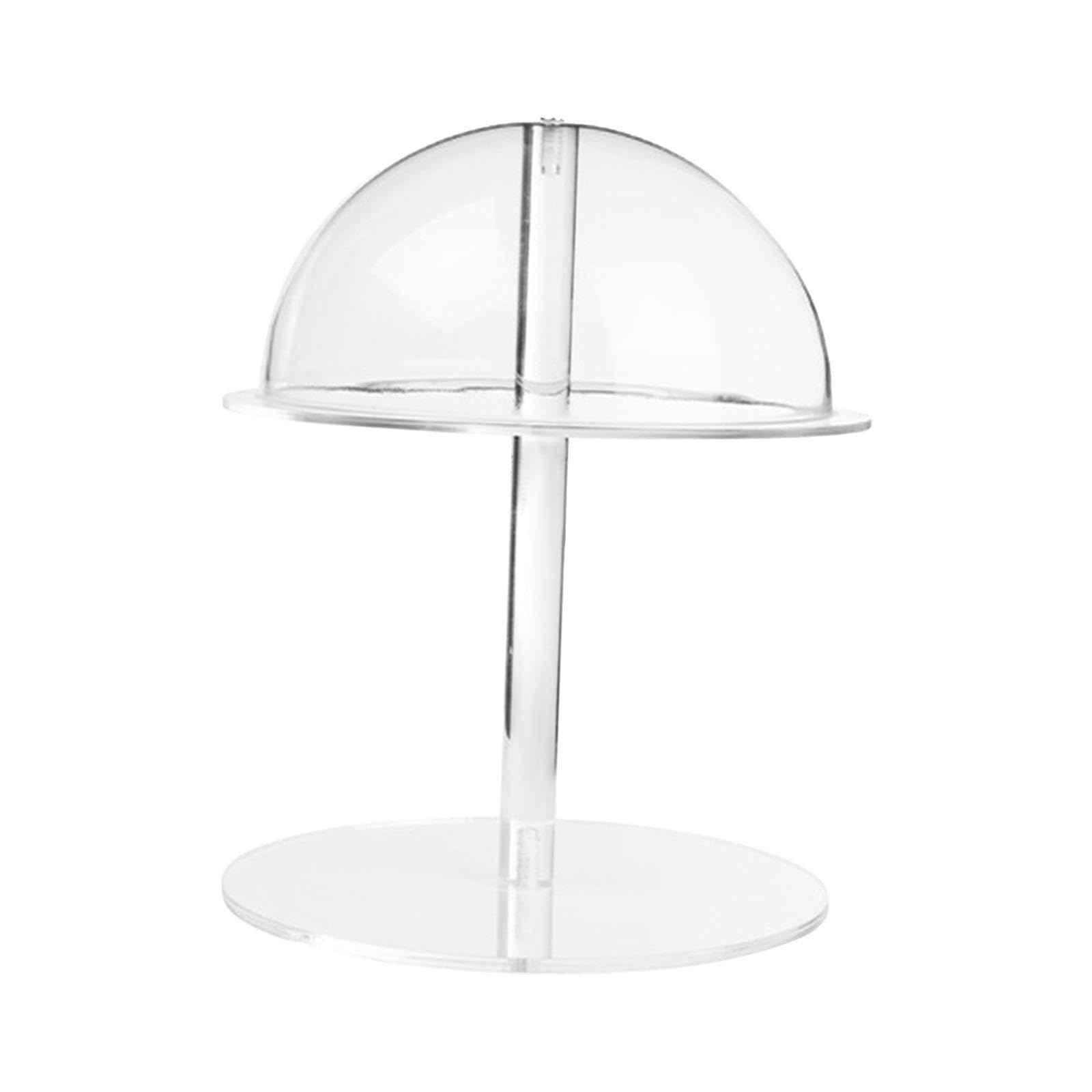PIXZCSA Clear Acrylic Display Stand Hair Accessories And Cowboy Hats Organized Stylish Solution With Stability Baseball Hat Rack Stand Hats Hair Accessory