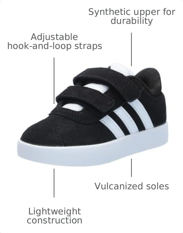 Image of adidas Boys Vl Court 3.0 Slip On Sneakers Shoes Casual - Pink, White