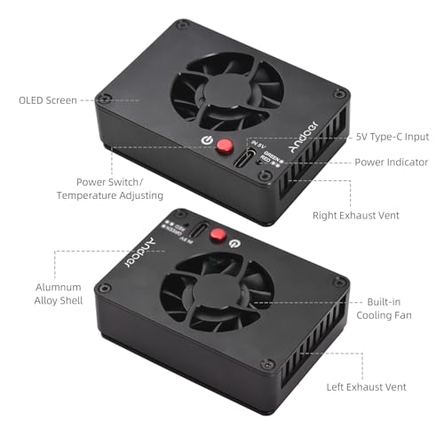 Ventilador para transmisión en vivo FS-04B con soporte continuo USB 2