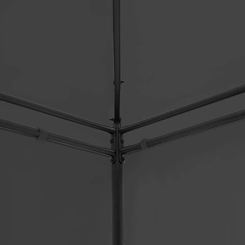 Miniatura 5 de carpas para patio, kiosco, carpa con dosel, kiosco, 236.2 x 117.3 x 106.3 pulgadas, antracita, adecuado para exteriores, jardín, camping