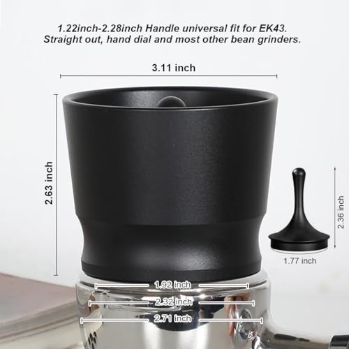 Image of Supvox Coffee Powder Cup Dosing Funnel for 49-58 Diameter Espresso Grinder