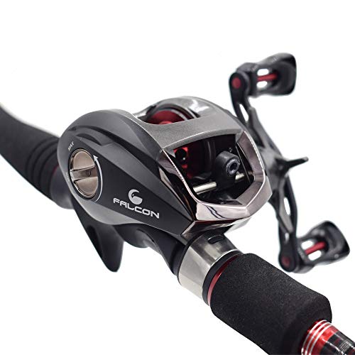 Diwa Baitcasting Moulinet de pêche Moulinet de pêche d'eau douce d'eau salée Frein en fibre de carbone 18 LBS 12 + 1… - Image 6