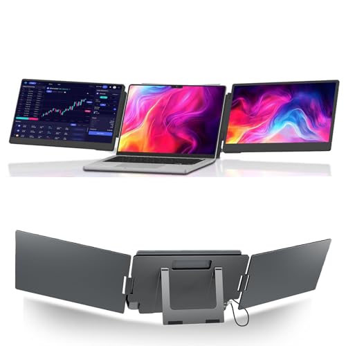 Image of Laptop Screen Extender Monitor 15.6 inch IPS FHD 1080P Dual Screen Laptop Monitor Extender Portable Monitor USB-C HDMI for 12 inch-15 inch Laptops,with Wins Mac Gaming Work