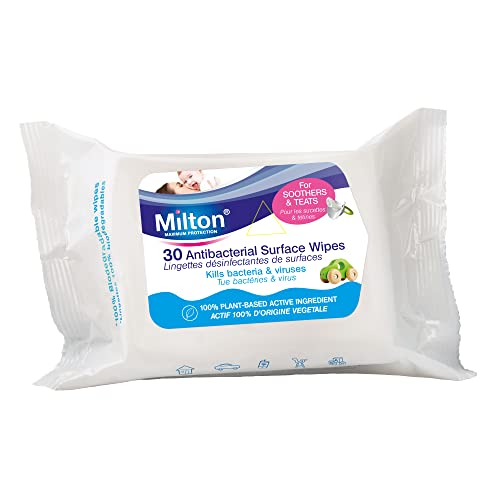 Milton Maximum Protection Antibacterial Surface Wipes, 30 Wipes