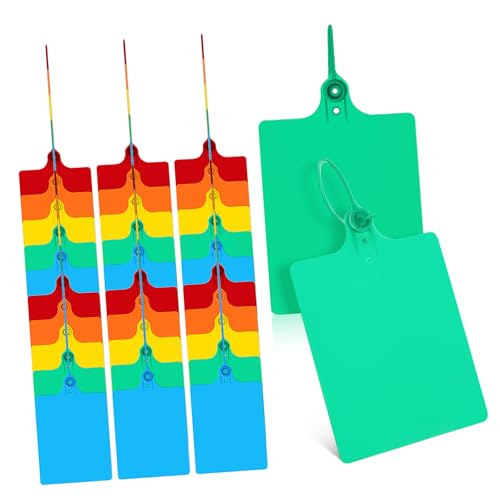 Veemoon Tags Wire 100 Pcs Tags Waterproof String Hanging for Inventory Shipping