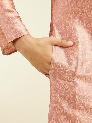 Image of DIWAS BY MANYAVAR Men's Art Silk Self Design Kurta (1pc)