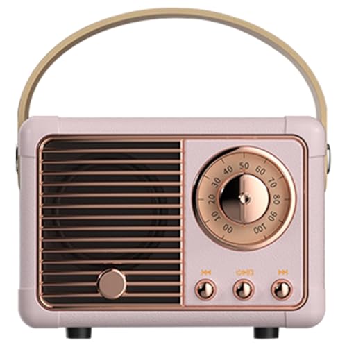Vintage Lautsprecher | Vintage Tragbarer Niedlicher Stereo Klang - Klarer Klang Fu Drinnen Und Draussen - Perfekt Fu Jugendliche