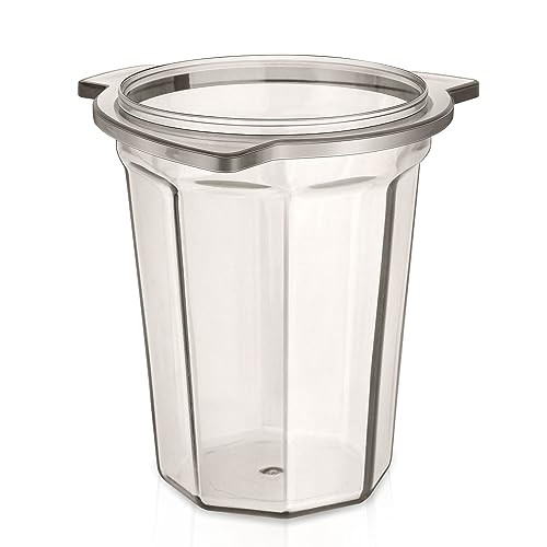 FIRJOY 53.3mm Dosing Cup - Compatible with Breville 54mm Portafilters (Plastic-Clear Gray)
