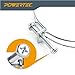 POWERTEC 70214 1-1/2 Inch Adjustable Double Wire Hose Clamp with Bolt for Pool, Spa & Pipe, 5 Pack (Color May Vary)