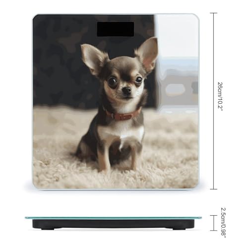 Báscula digital para baño Cute Chihuahua de alta precisión miniatura 2