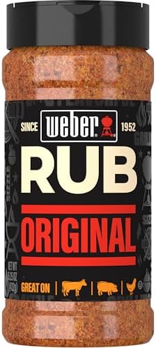 Weber Original Dry Rub for Smoking and BBQ, 15.25 oz