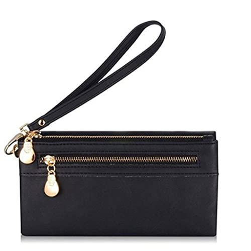 Casual Ladies Holding Zipper Bag Retro Zipper Card Holder Long Wallet4