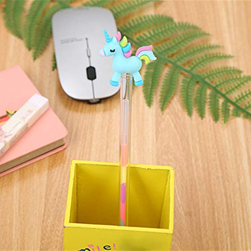 Bolígrafos de gel multicolor con diseño animal 8 piezas miniatura 6