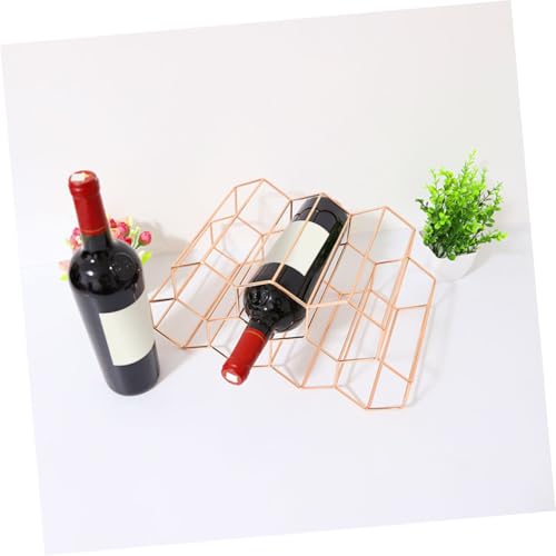 Soporte para botellas de vino Cabilock dorado moderno miniatura 3