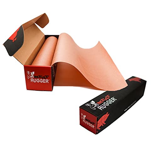 Pink Butcher Paper Roll With Dispenser Box - 17.25 Inch by 175 Foot Roll of Food Grade Peach BBQ Butcher Paper for Smoking Meat - Unbleached, Unwaxed and Uncoated - Made in the USA by Meat Hugger - Used condition - US$23.48