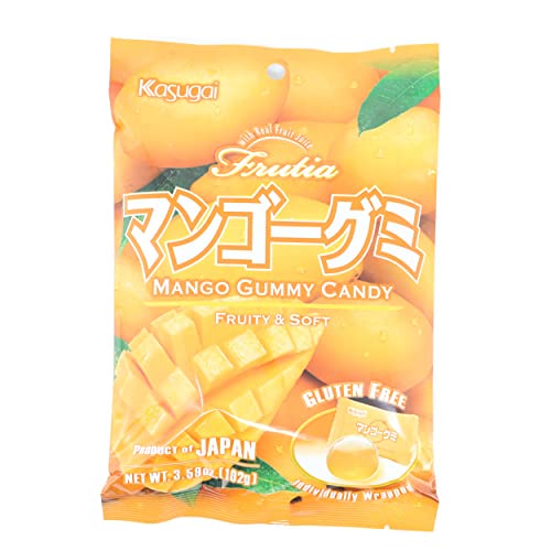 Taste of Japan #2 – Kasugai Gummy with Real Fruit Juice Sampler Party Pack (12 Bags, At Least 6 Flavors !) – 3.57 Lbs