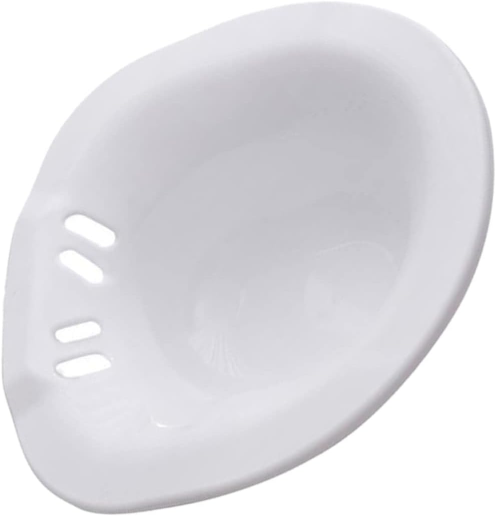1pc Ergonomic Toilet Soaking Bidet for Postpartum Care Sitz Bath Basin for Pregnant Women and Elderly Space-Saving Design Wide Edges to Prevent Spillage for Comfort and