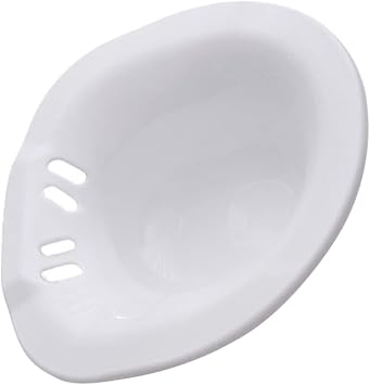 1pc Ergonomic Toilet Soaking Bidet for Postpartum Care Sitz Bath Basin for Pregnant Women and Elderly Space-Saving Design Wide Edges to Prevent Spillage for Comfort and