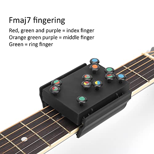 Guitar Learning Aid, Chord Assisted Abs Materail Cultivate Correct Hand Shape Improve Efficiency With Back Clamp For Playing The Guitar #TOP1