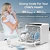 EUHOMY Countertop Dishwasher Portable with 6 Programs, 5L Built-in Water Tank for Apartments & RV, 167℉ High-Temp, No Hookup Needed, Mini Dishwasher with Baby Care, Air Dry/Quick/ECO/Fruit/Normal Mode #3