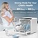 EUHOMY Countertop Dishwasher Portable with 6 Programs, 5L Built-in Water Tank for Apartments & RV, 167℉ High-Temp, No Hookup Needed, Mini Dishwasher with Baby Care, Air Dry/Quick/ECO/Fruit/Normal Mode