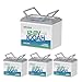 Redodo 4 Pack 12V 100Ah Group 24 LiFePO4 Battery, 1280Wh Deep Cycle with 100A BMS, 4000+ Cycles Lithium Rechargable Battery for All RVs, Van, Camper, Solar Power Storage, Off-Grid