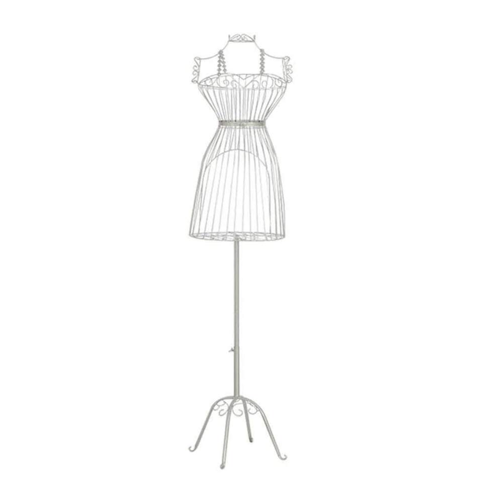 Female Dressmaking Mannequin Torso Body Metal Wire Frame Dress Form Adjustable Height Stand Decorative Flower Stand Female Wedding Dress Hanger