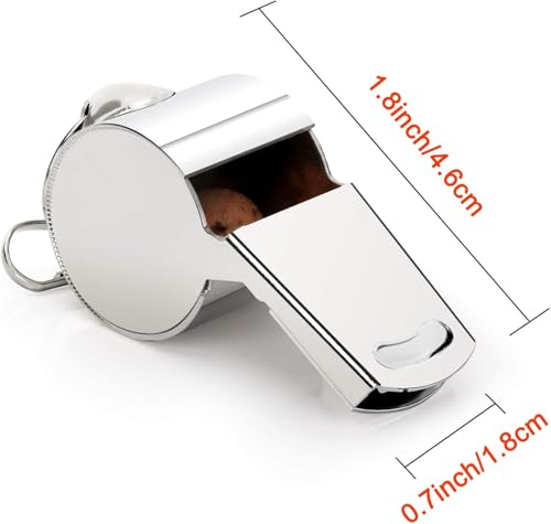Fya Stainless Steel Whistle with Lanyard, Very Loud Sports Whistle, Perfect for Referees, Coaches, Polices, Emergency, Outdoor Sports, - Image 5