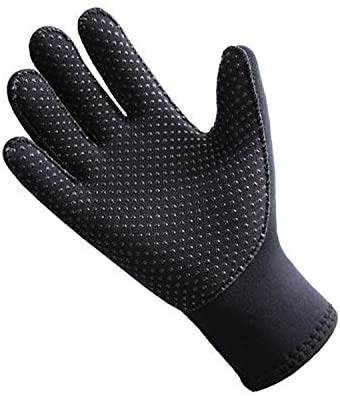 QKURT 3mm Neoprene Wetsuit Gloves- Warm Scuba Adult Five Finger Diving Gloves Perfect for Diving Snorkeling, Surfing - Image 2