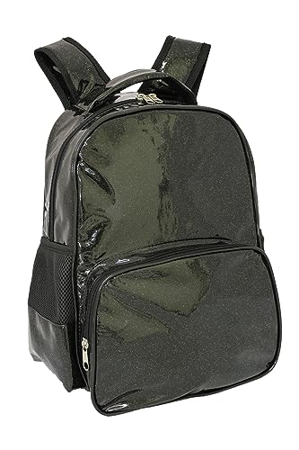 Mochila Preta LS Em Glitter Com 4 Divisões - MO3187