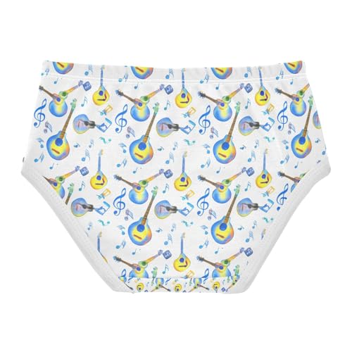 Guitars Blue Yellow Toddler Girls's Underwear 2T 202c17452