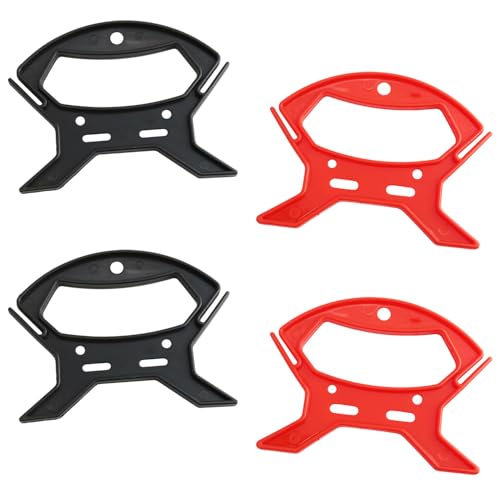Haidong Rope Winder Nylon Rope Winder Two Colors Rope Spooler Organizer For Organizing Light Strings Charging Cables Fishing Cables (Black and Red 2 Each) 4PCS