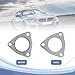 Rebvugr 2PCS Car Exhaust Pipe Gasket, 3