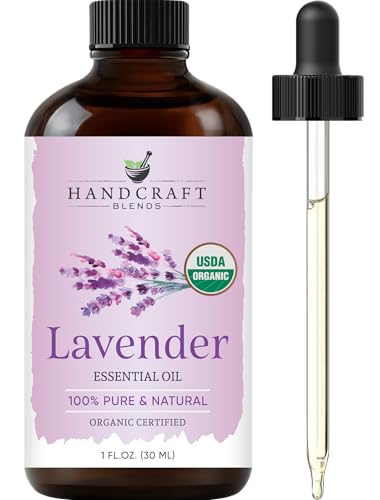 Handcraft Blends Organic Lavender Essential Oil &ndash; 1 Fl Oz &ndash; 100% Pure and Natural &ndash; Premium...