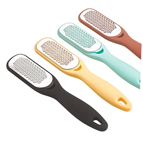 MERRYHAPY 1pc Remover Exfoliating Gel Scraper Scrubber Soaker Cuticle Pedicure Double Peeling Calluses Off Electric Polish Freeze Foot File File Yellow - Thumbnail 2