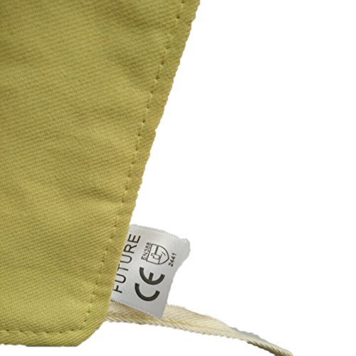 Holulo Yellow Superior Heavy Kevlar Bib Style Welding Apron, 37" Length x 27" Width Mesh Cut