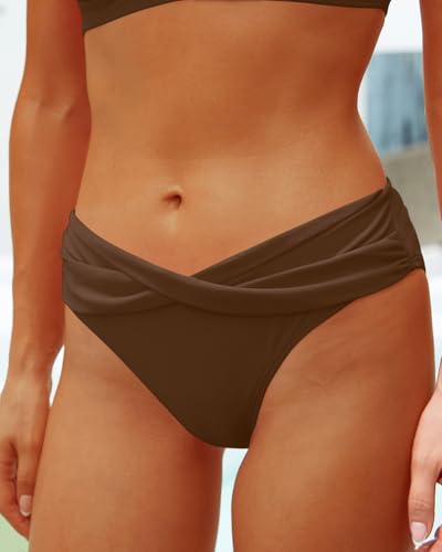 Image of Yonique Women Two Piece Bathing Suits Push Up Bikini Set Halter Swimsuit Vintage Swimwear