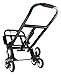 Zusammenklappbarer Sackkarre, Treppensteiger-Trolley Faltbarer Einkaufswagen Heavy Duty 6 Gummiräder Scooter-Transport-Treppensteiger-Sack (Color : Black Size : 58X107Cm) (Black 58X107Cm)