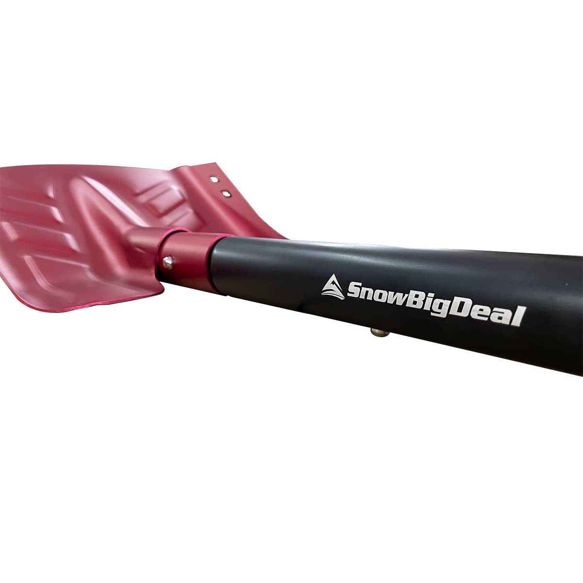 Notfall-Schneeschaufel mit Säge – umwandelt vom Graben in den Hacken-Modus – tragbar für Schneemobile, Lawinenrettung – Winter-Survival-Ausrüstung für Auto, Camping – T6 Aluminium