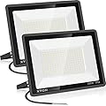 XYCN 200W LED Flood Light 2 Pack, 22500lm Super Bright Security Lights, IP66 Waterproof Outdoor Flood Light, 5000K Daylight White Floodlight for Yard, Garden,Basketball Court, Arena