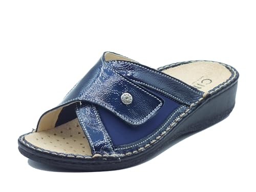 Cinzia Soft IM24200 Blu Ciabatte per Donna in Pelle con