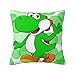 Federa per cuscino Yoshi 18 x 18 pollici moderna federa decorativa quadrata per divano letto auto soggiorno