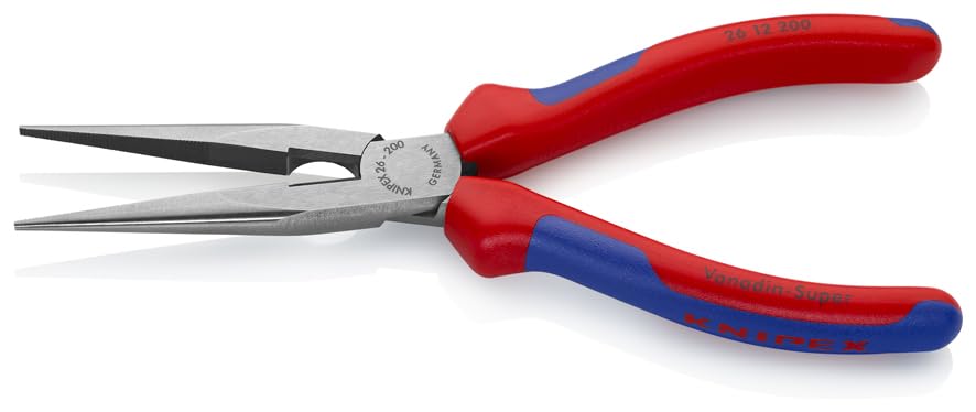 Alicate bocas rectas knipex 2612/200 herramienta de punta semirredonda 2