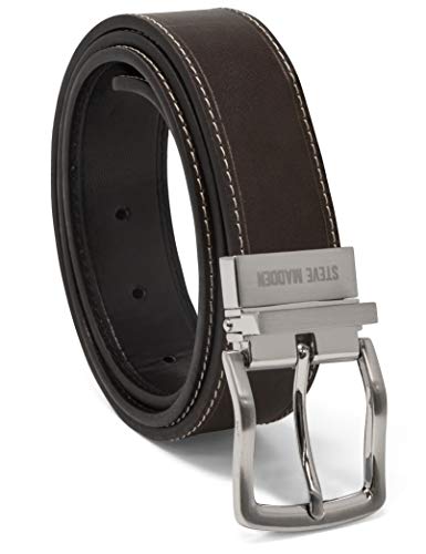 Image of Steve Madden Men's Reversible Men's Dress Casual Every Day Leather Belt