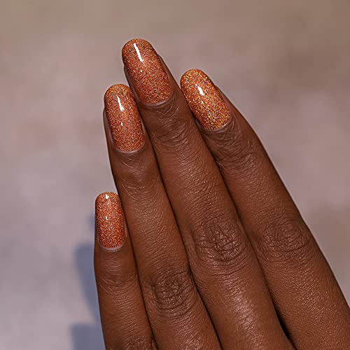 Image of ILNP Uptown - Lively Burnt Orange Ultra Holo Nail Polish