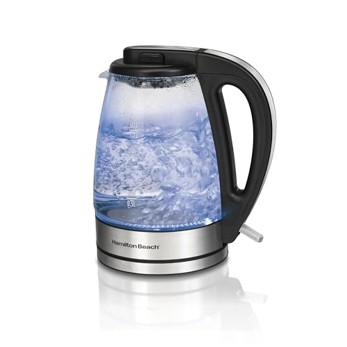 Hamilton Beach Glass Electric Kettle, 1.7 Liter Capacity, R40869 (Renewed)