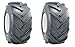 AL Two 15x6.00-6 15x600-6 R1 Lug Super Traction Tires Lawn Tractor Heavy Duty 6 Ply Rated