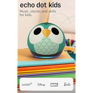 Amazon Echo Dot Kids (newest model) – Designed for kids, Designed for Alexa+, parental controls, Includes 1 Year of Amazon Kids+, Owl